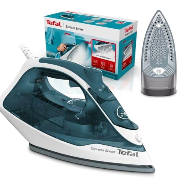 Fer à Repasser Vapeur TEFAL 2400W Express Steam Bleu (FV2839) Fer à Repasser Vapeur TEFAL 2400W Express Steam Bleu (FV2839)